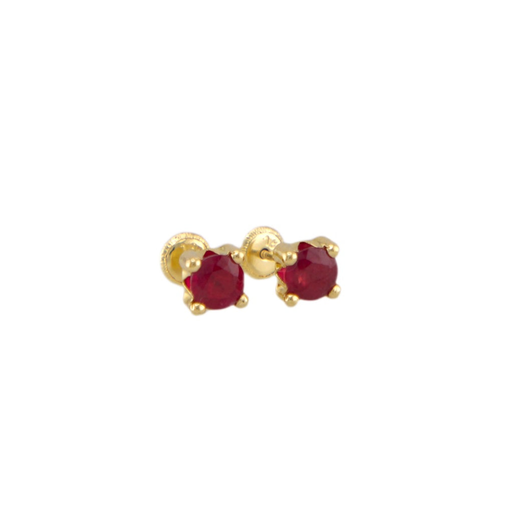 Ruby Stud Earrings