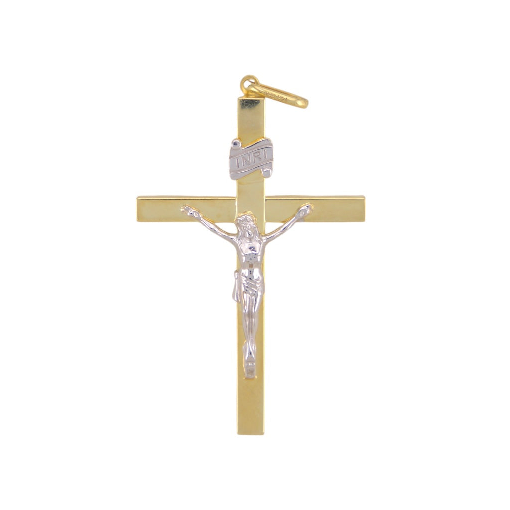 Bicolor Cross Pendant