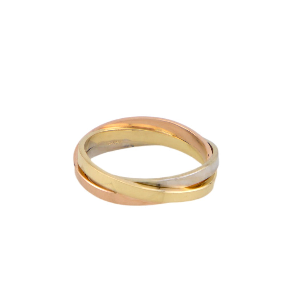 3 Colors Twisted Wedding Ring