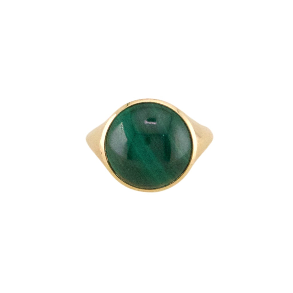 Malachita Round Ring