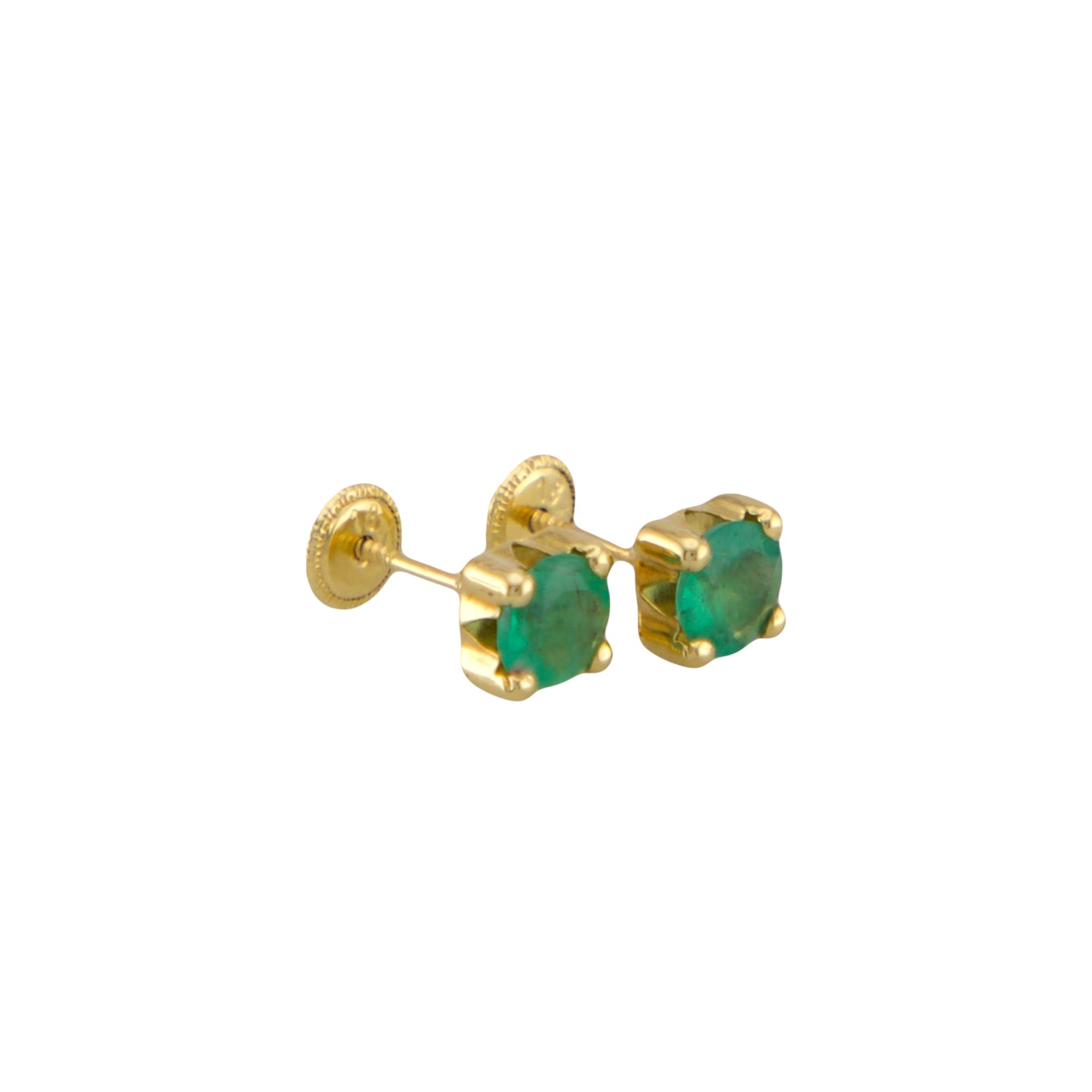 Emerald Stud Earrings