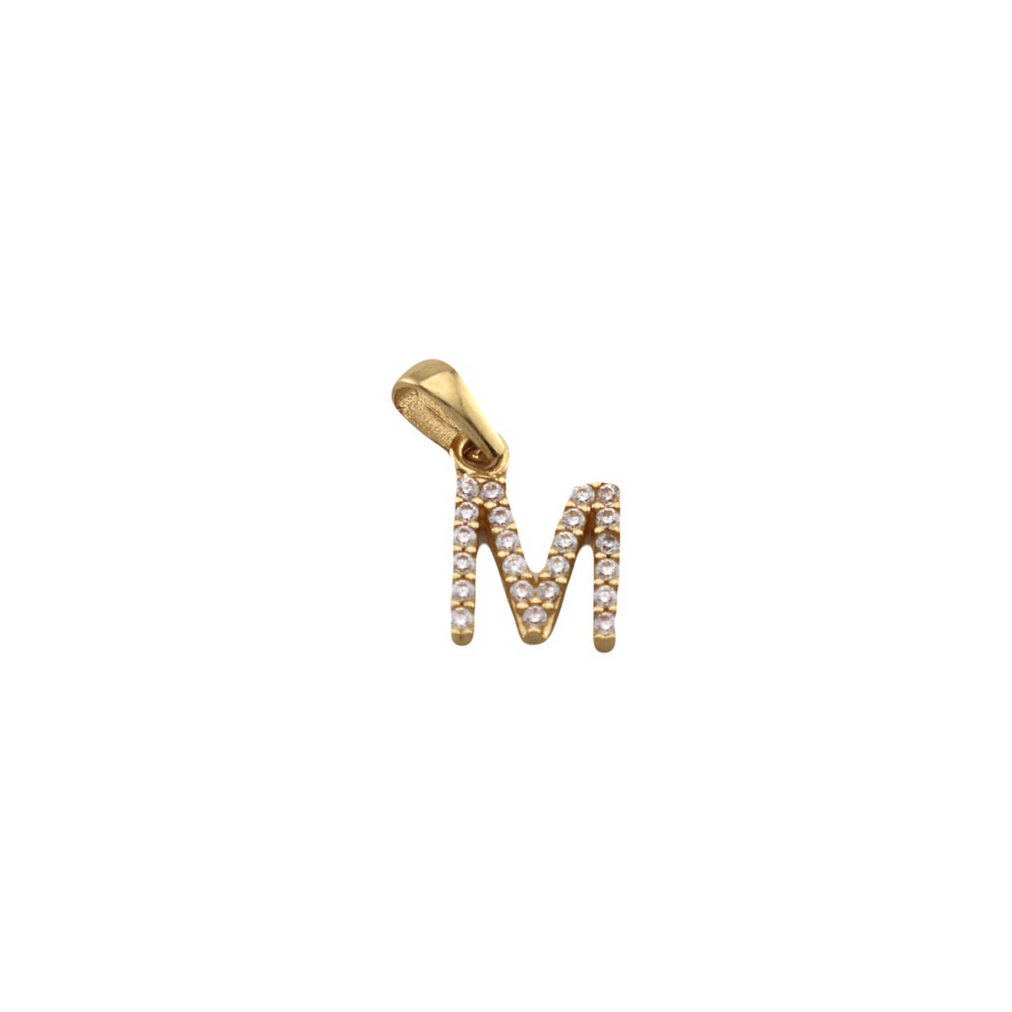Zirconia Letter Pendant