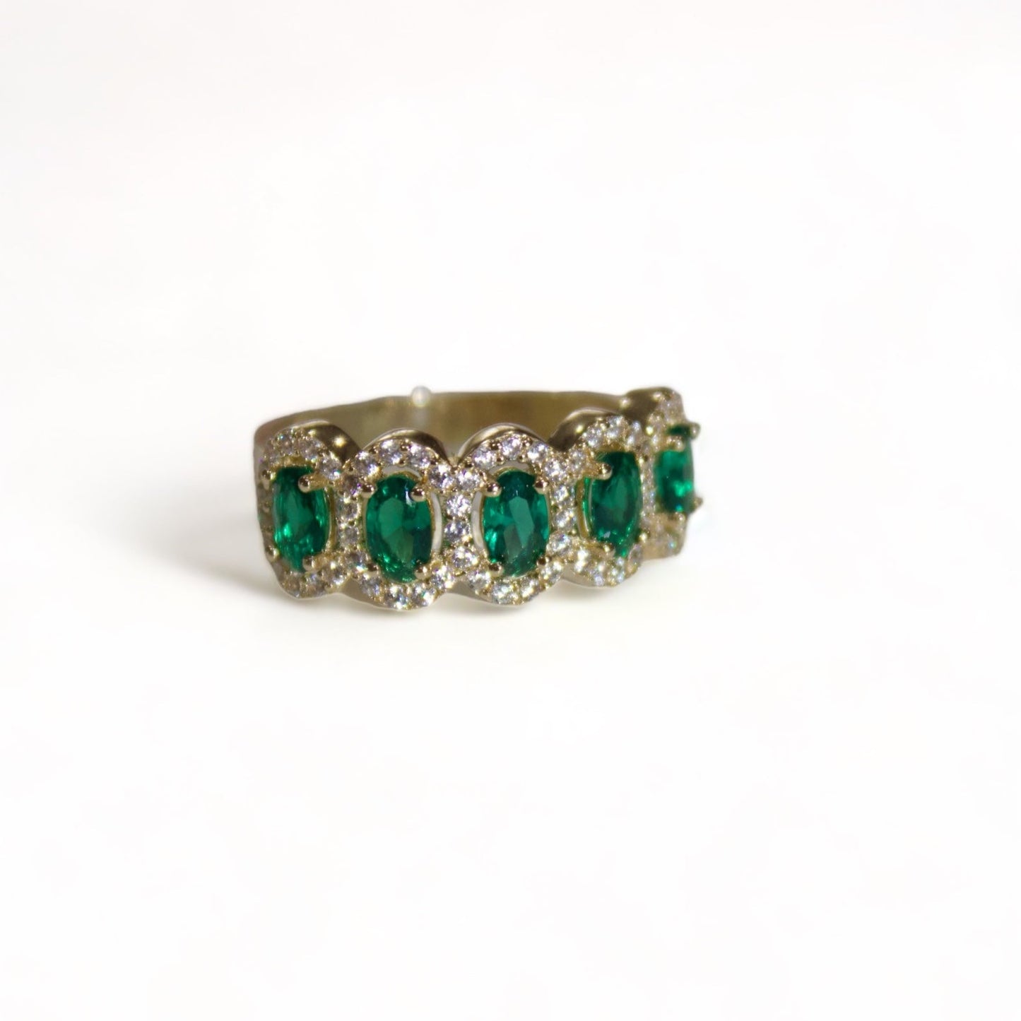 Green Zirconia Stone Ring