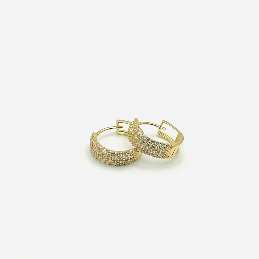 Zirconia Hoop Earrings