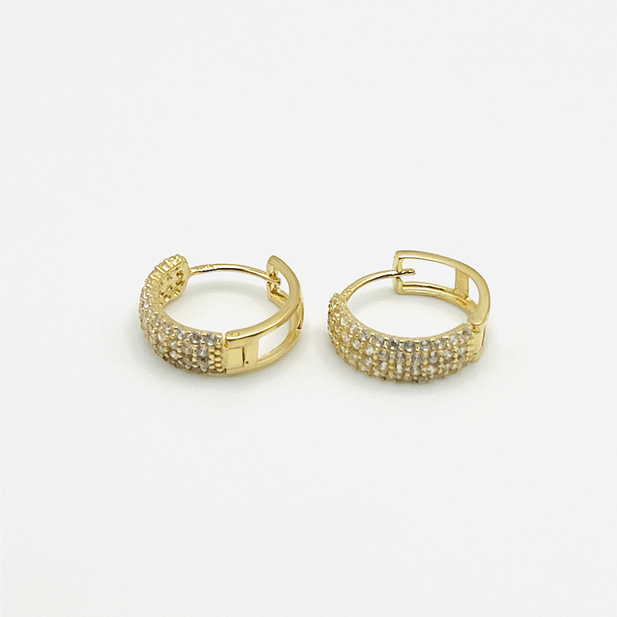 Zirconia Hoop Earrings