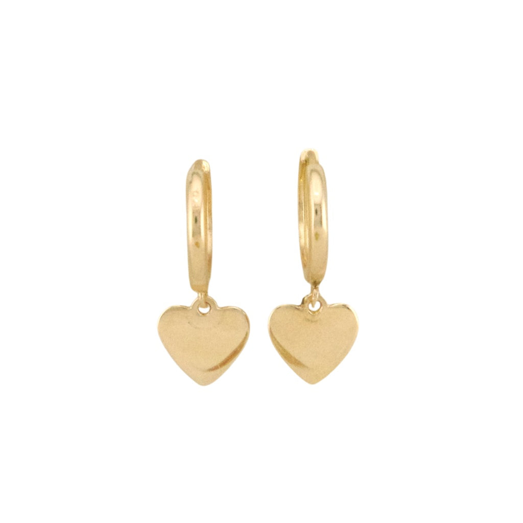Heart Hoops Earrings