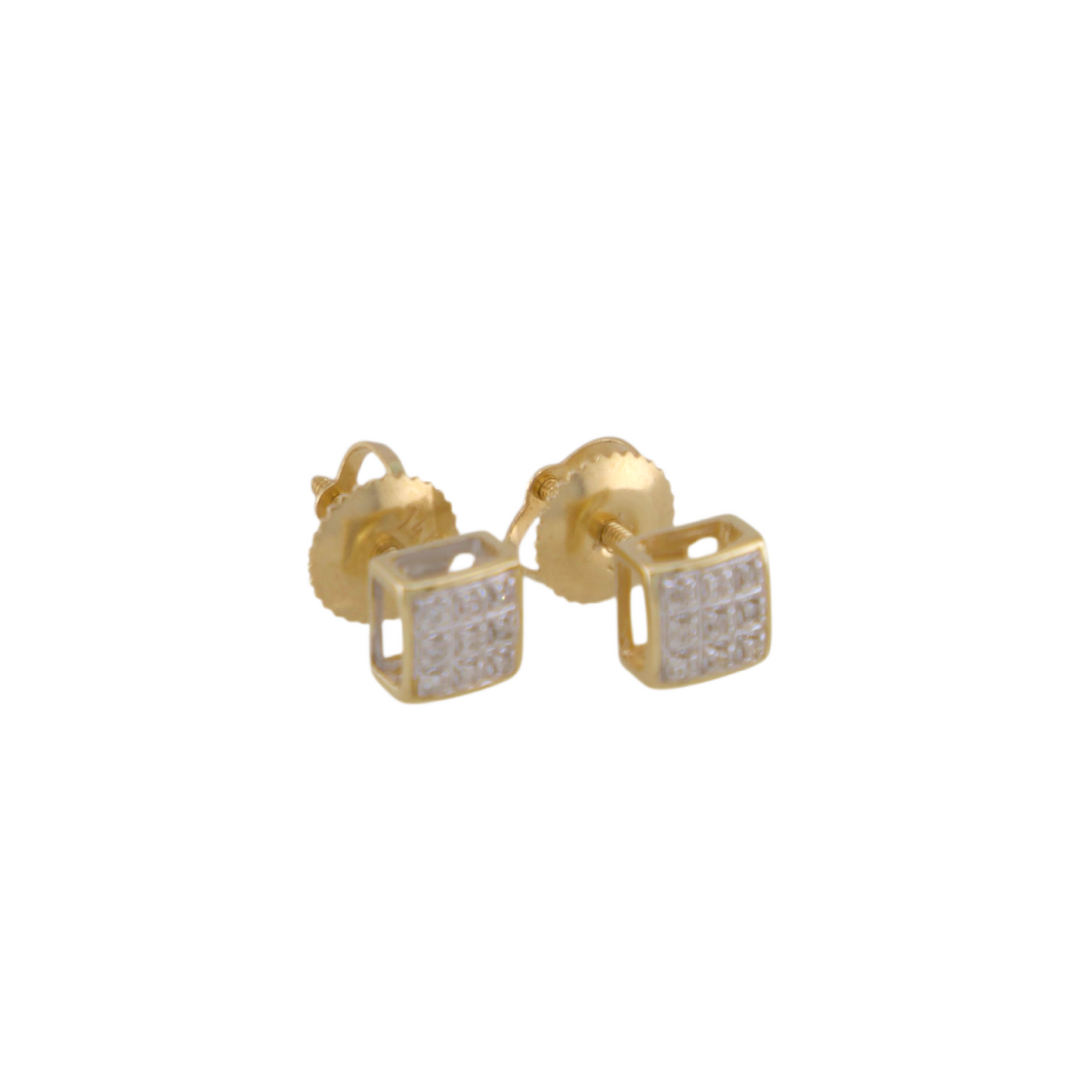 Square Diamond Stud