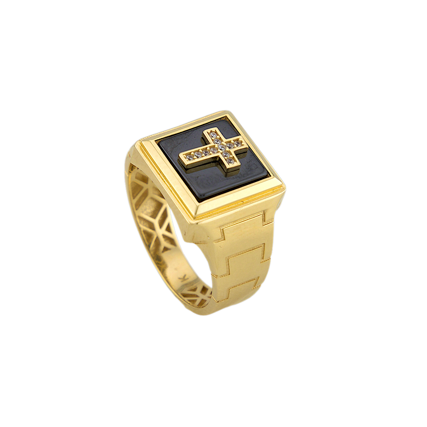 Black Cross Ring