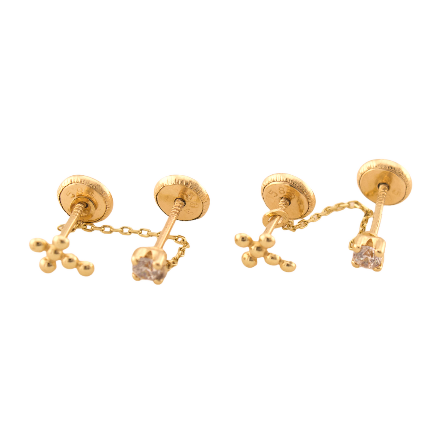 Fancy Cross Stud Earrings