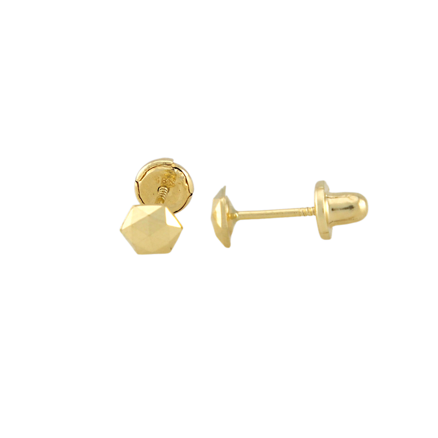 Diamond Cut style Stud Earrings