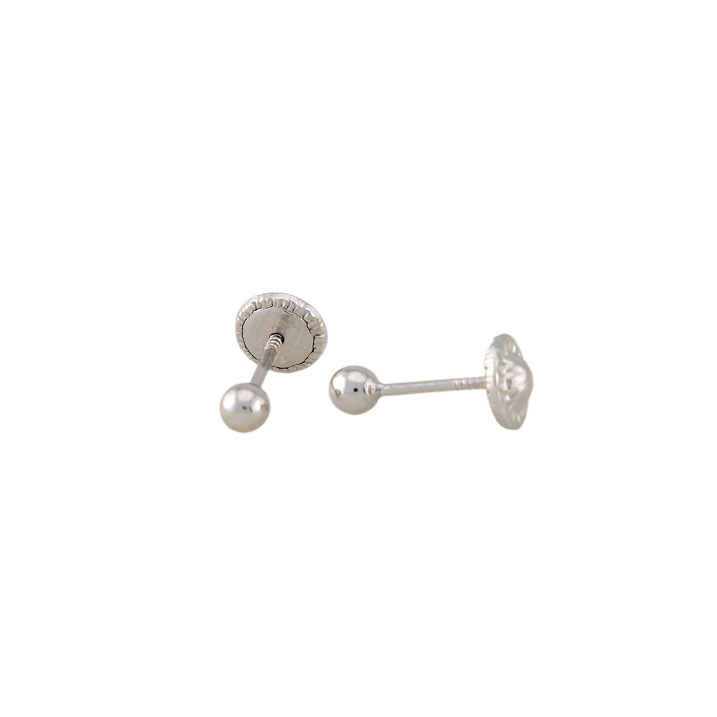 White Gold Points Earrings