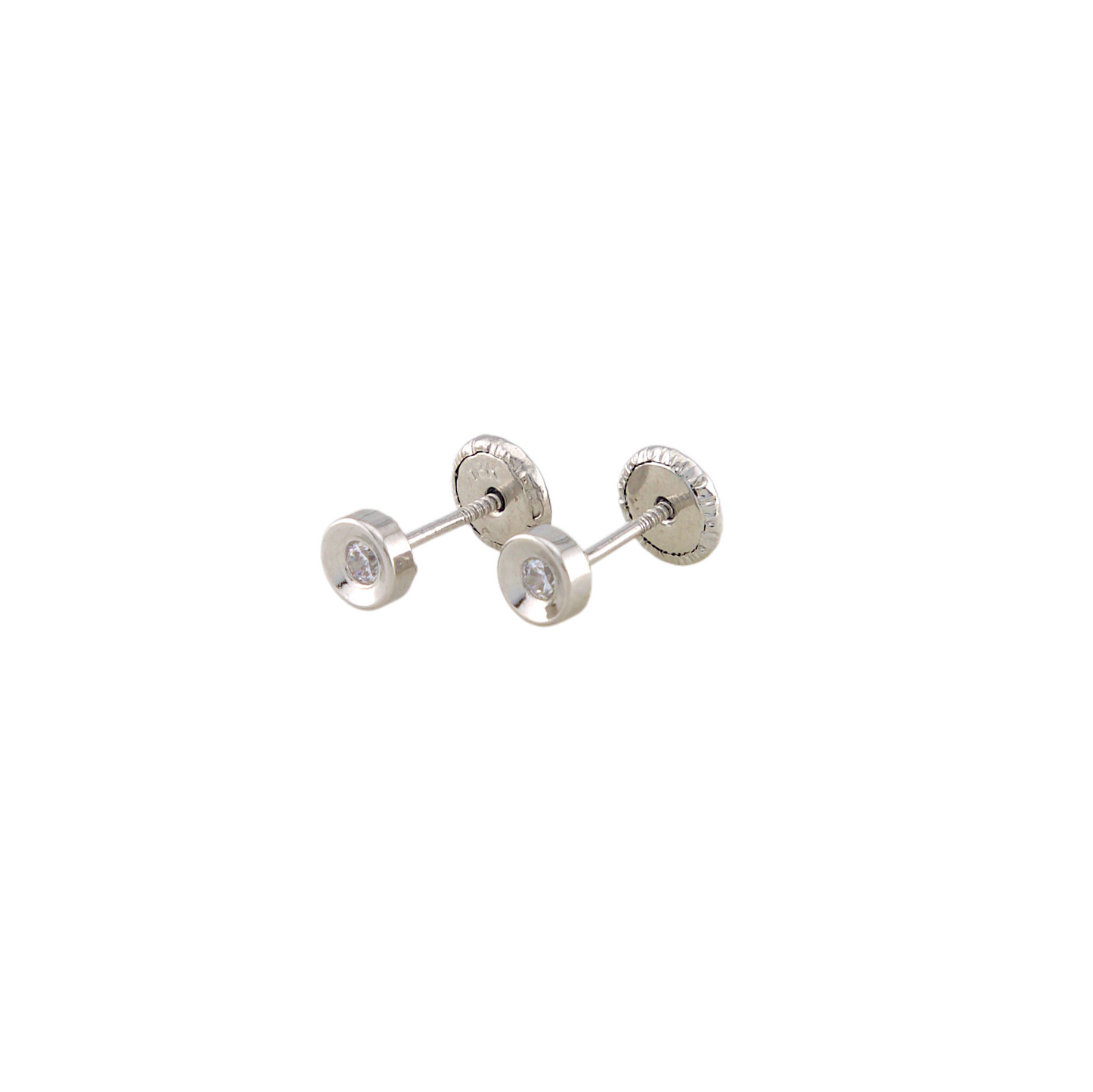 White Gold Points Of Light Earrings