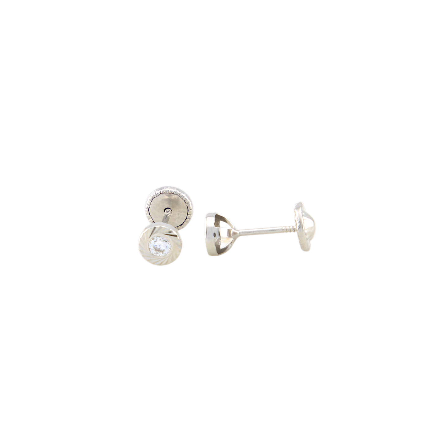 White Gold Points Of Light Earrings