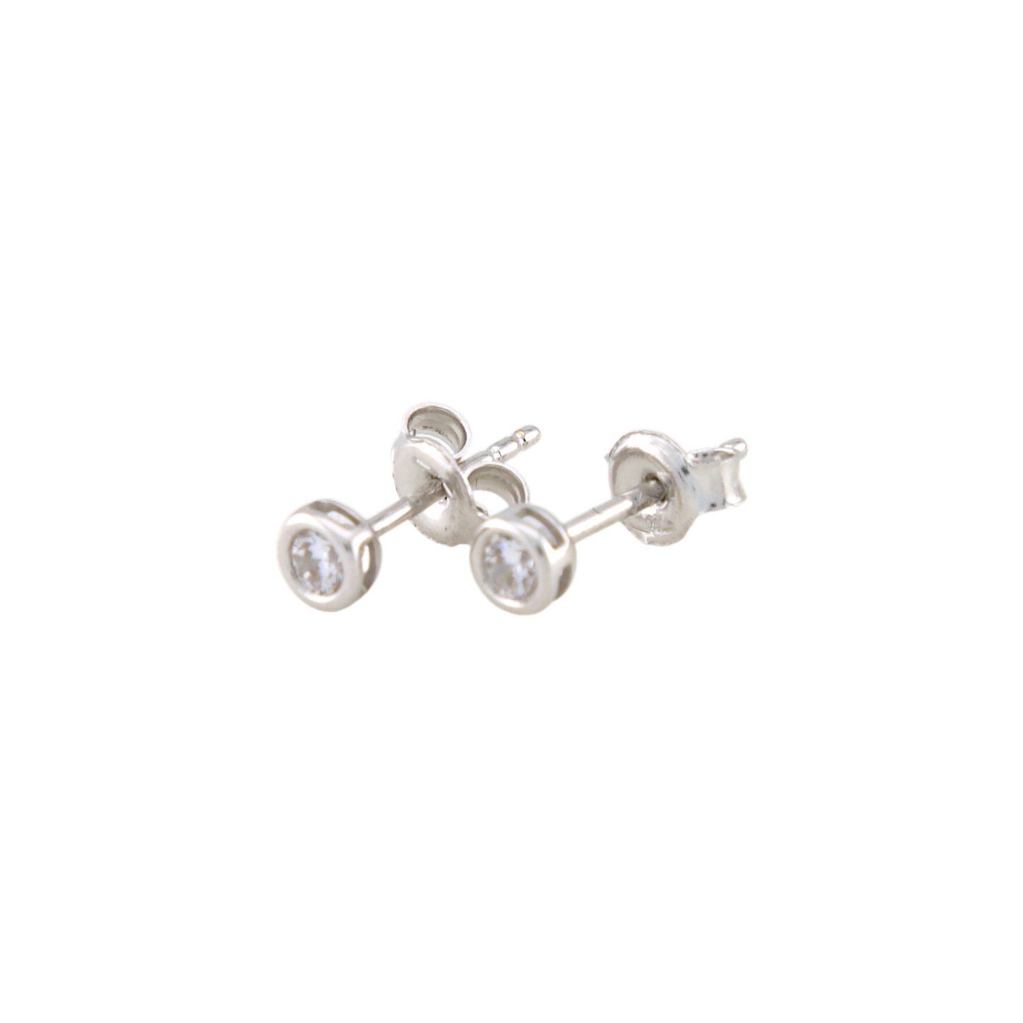 White Gold Points Of Light Earrings