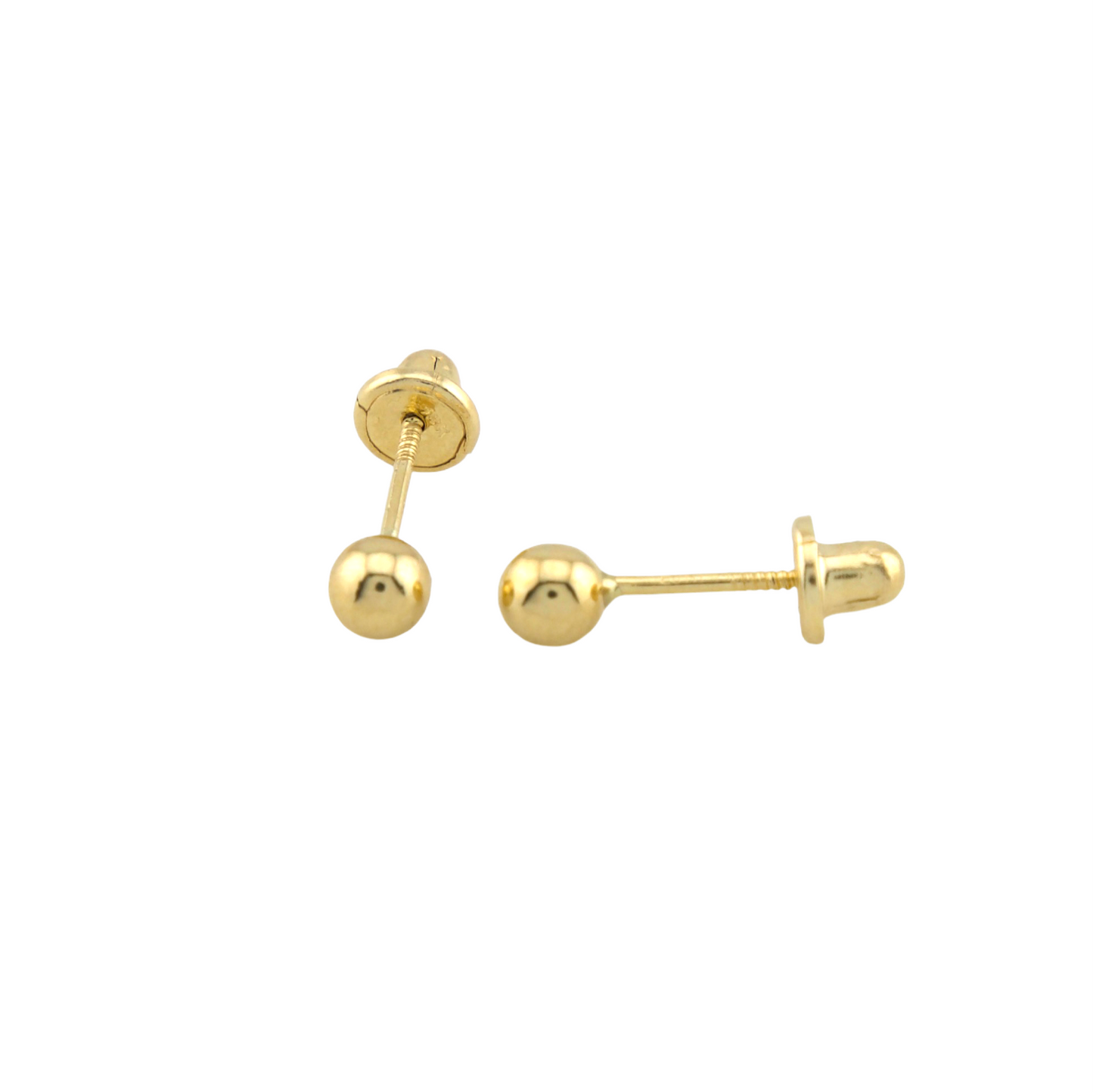 Gold Balls Stud Earrings