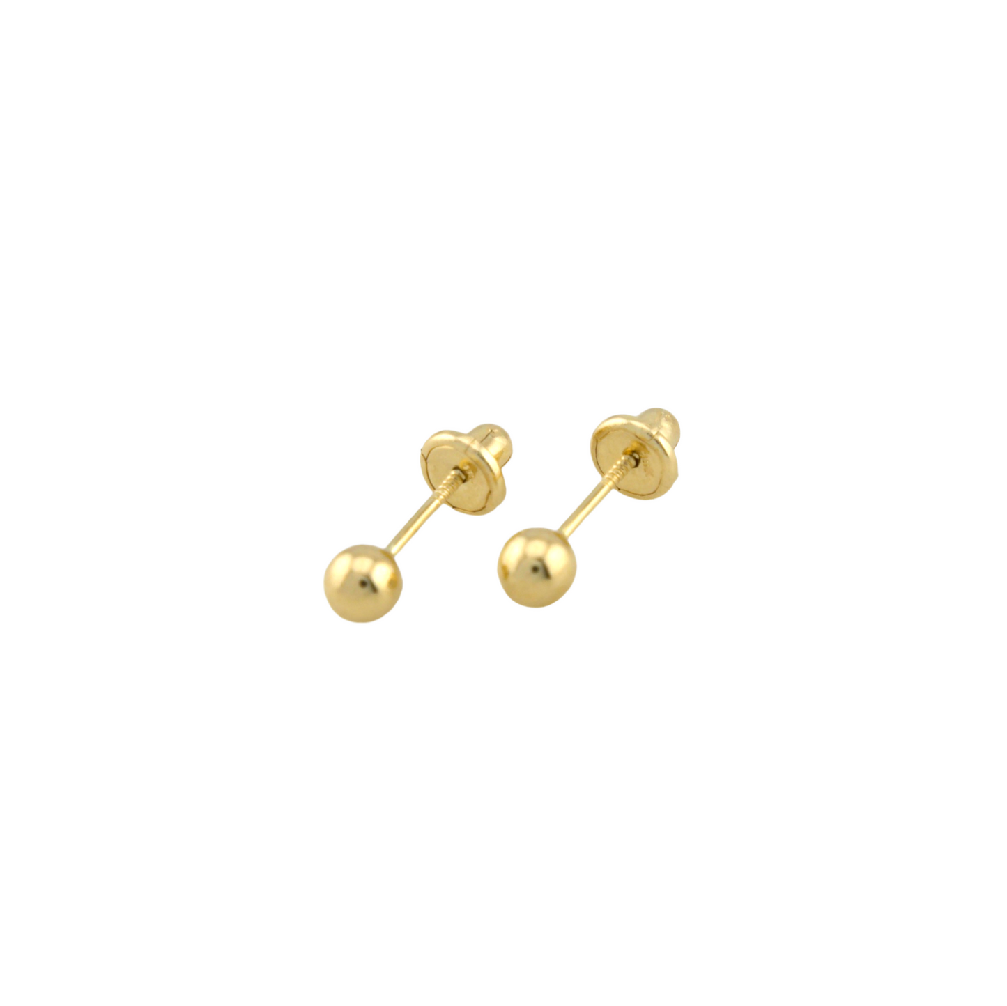 Gold Balls Stud Earrings