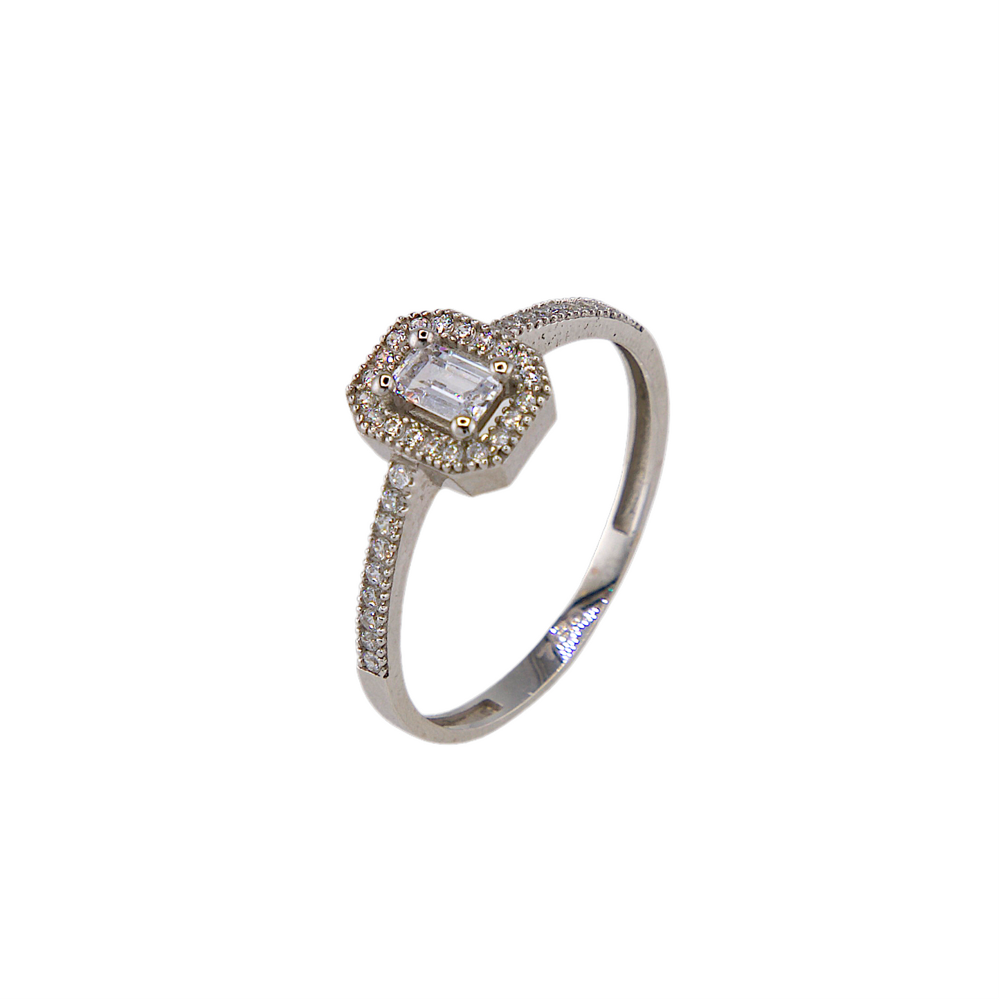 Zirconia Engagement Ring