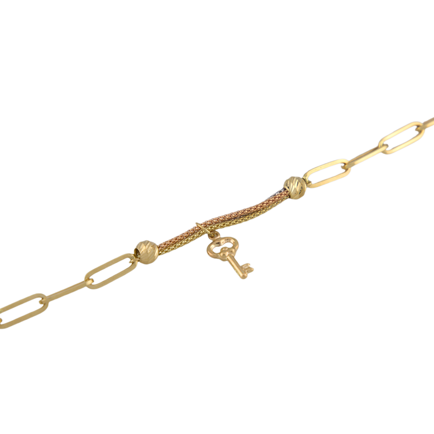 Three Colors Paper Clip Bracelet
