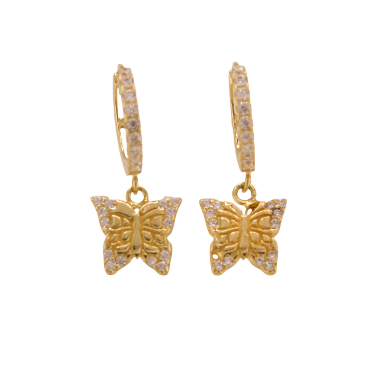 Butterfly Hoops Earrings