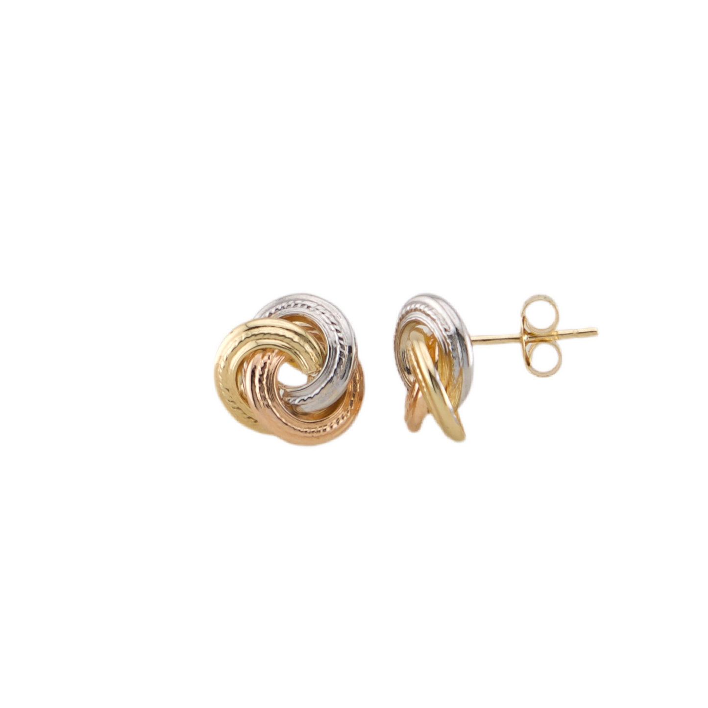 Three Colors Knot Stud Earrings
