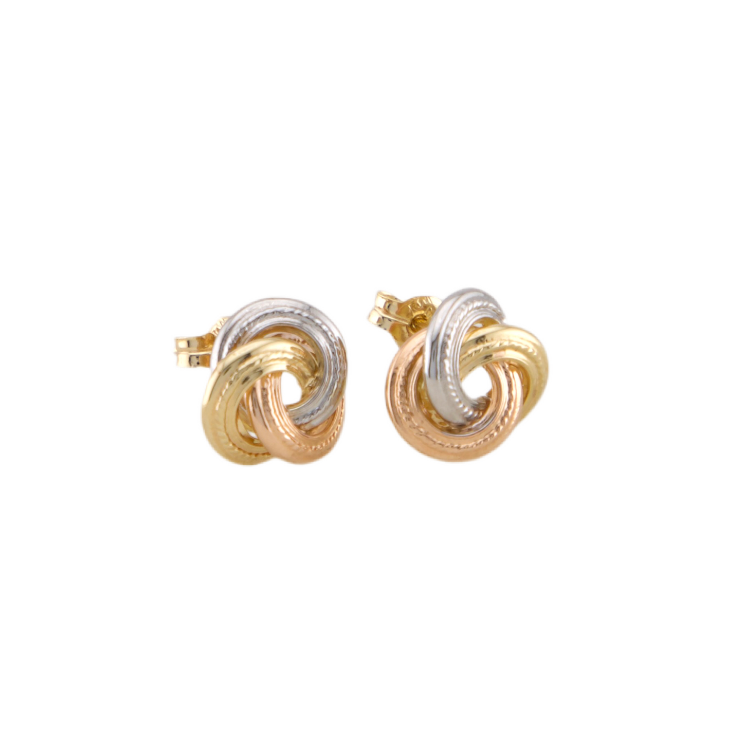 Three Colors Knot Stud Earrings