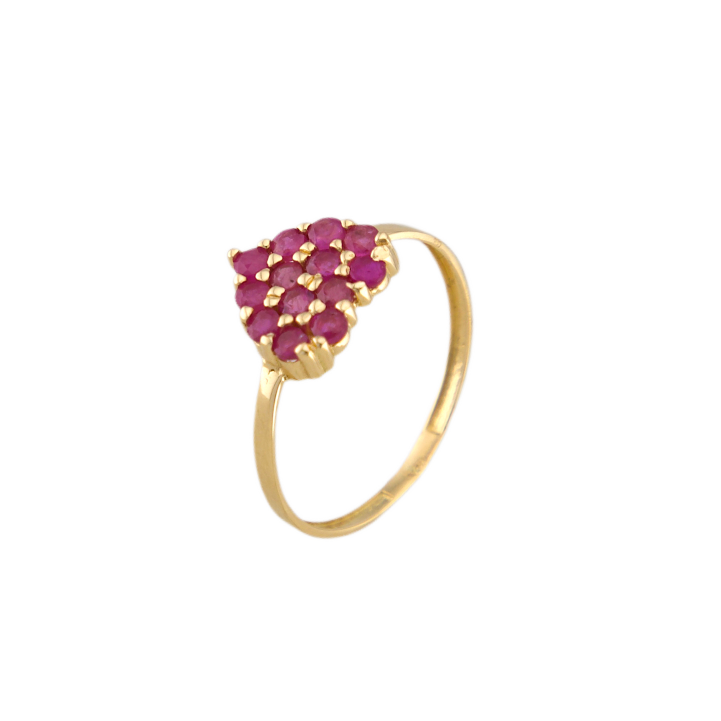 Heart Genuine Ruby Ring