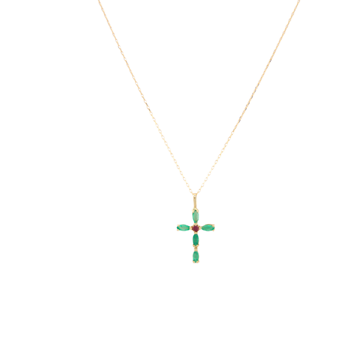 Genuine Ruby & Emerald Necklace