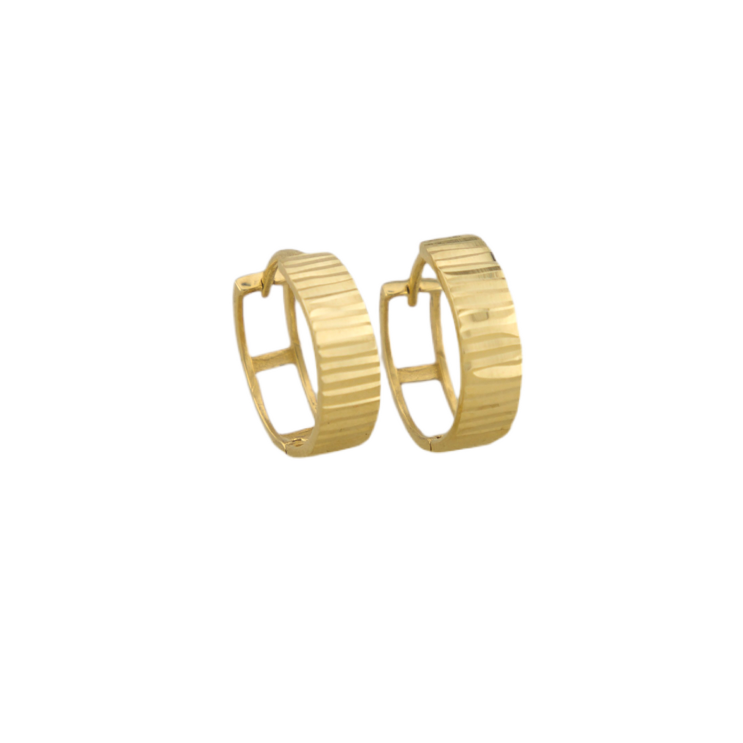 Textured Hoops Earrings