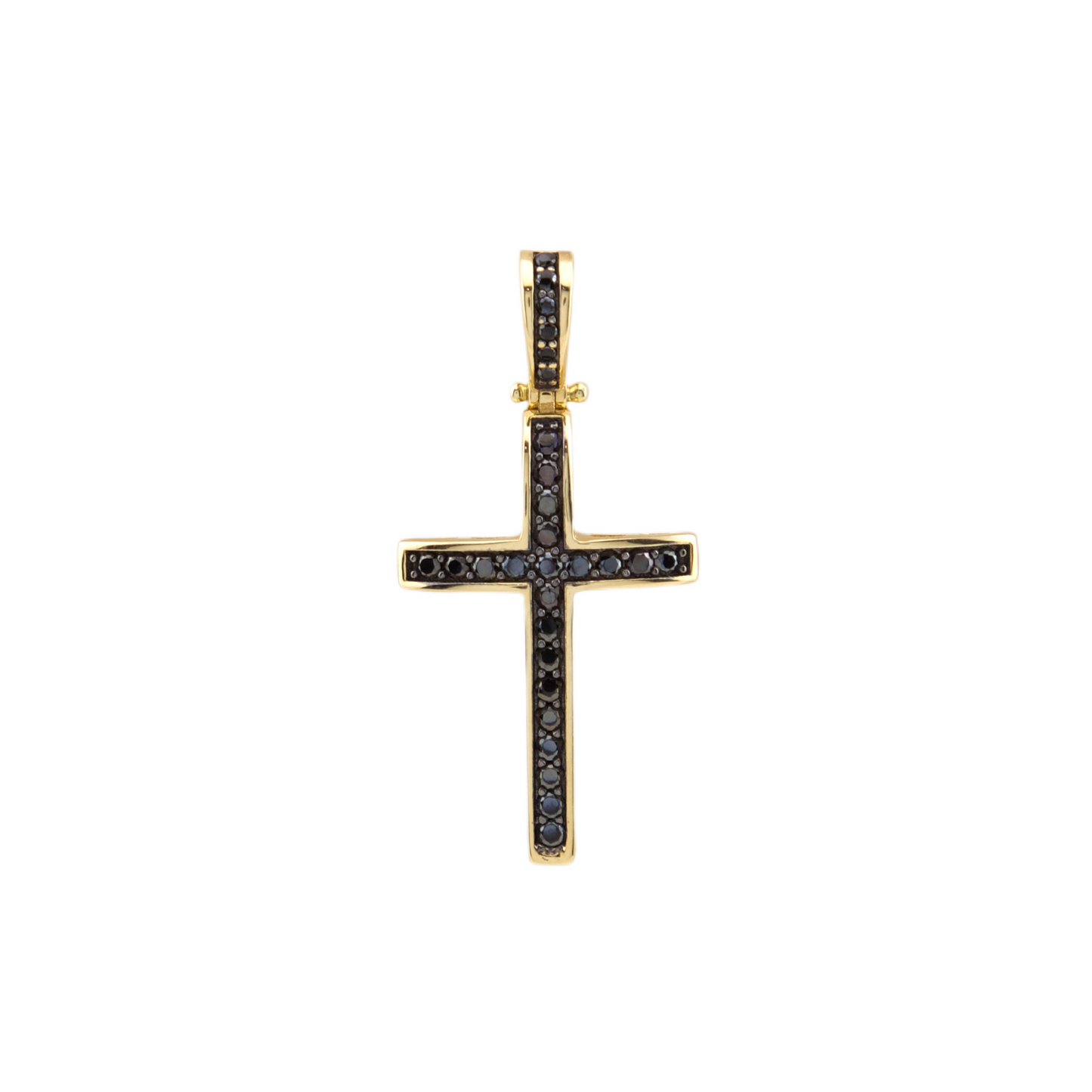 Black Zirconia Cross Pendant