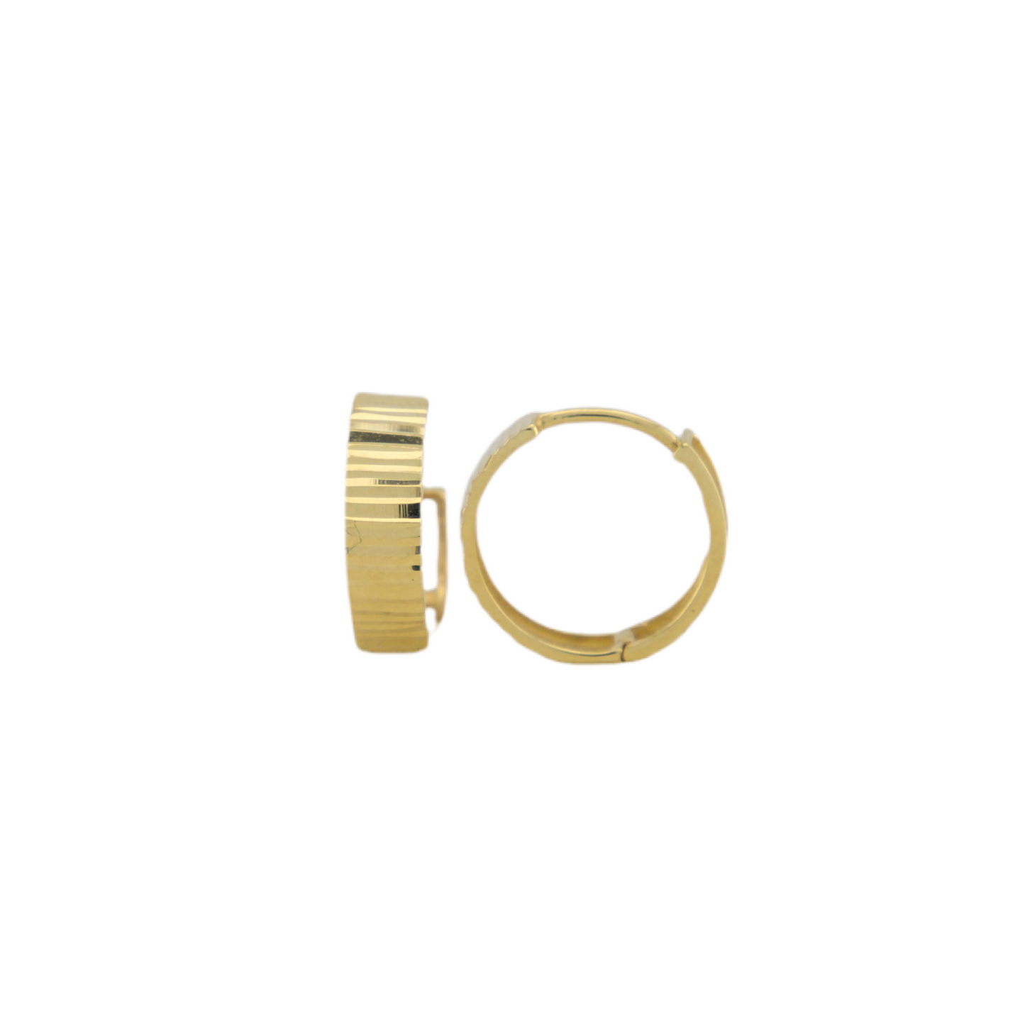 Textured Hoops Earrings