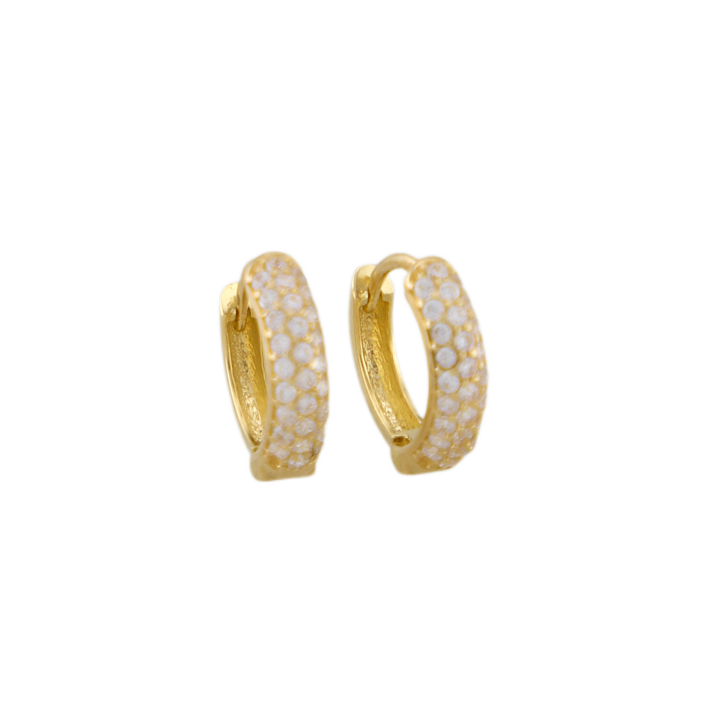 Zirconia Hoops Earrings