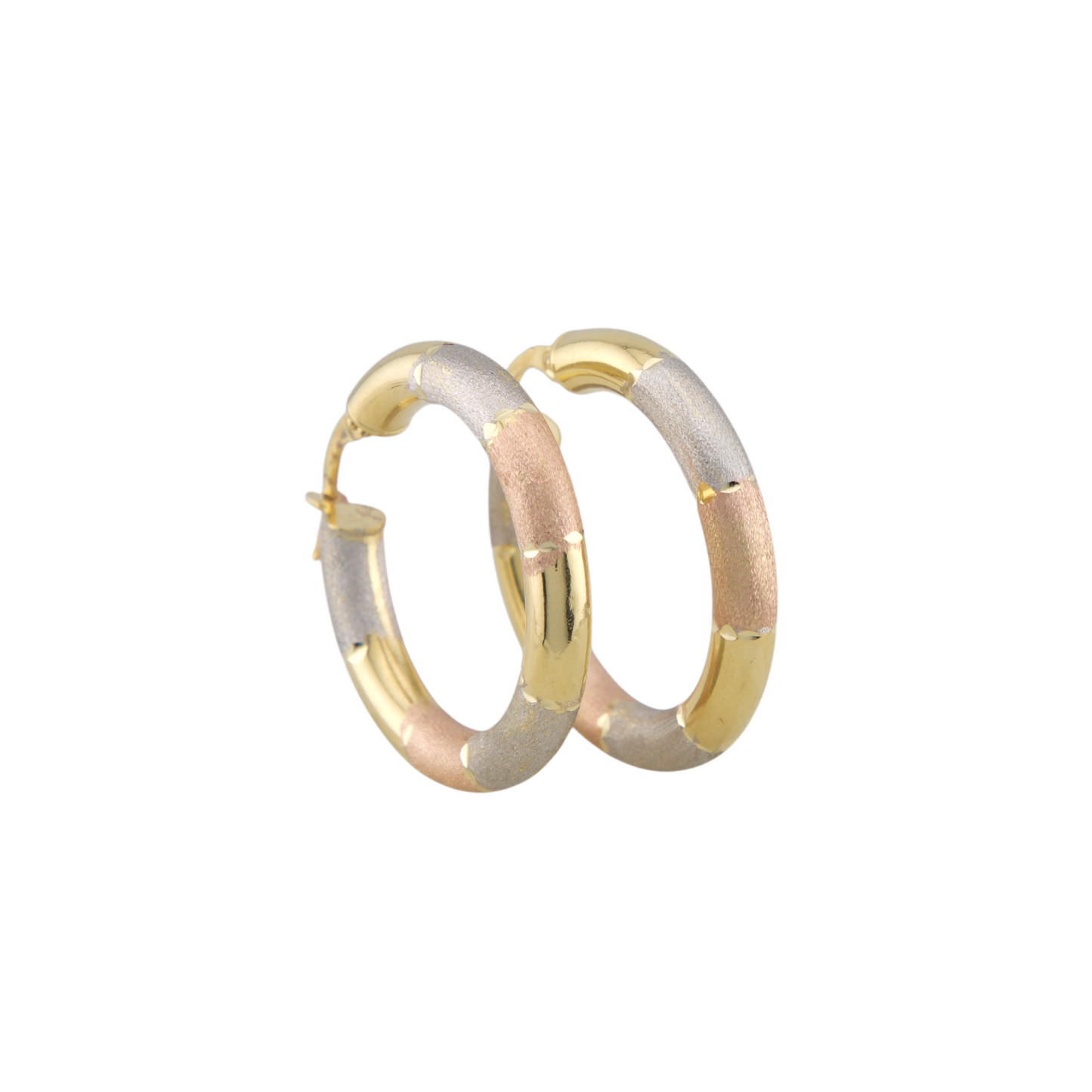 Three Colors Hoops Earrings