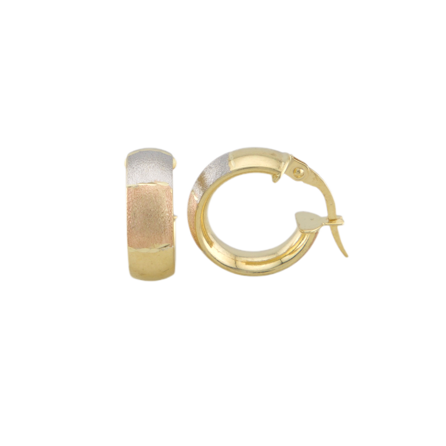 Three Colors Hoops Earrings