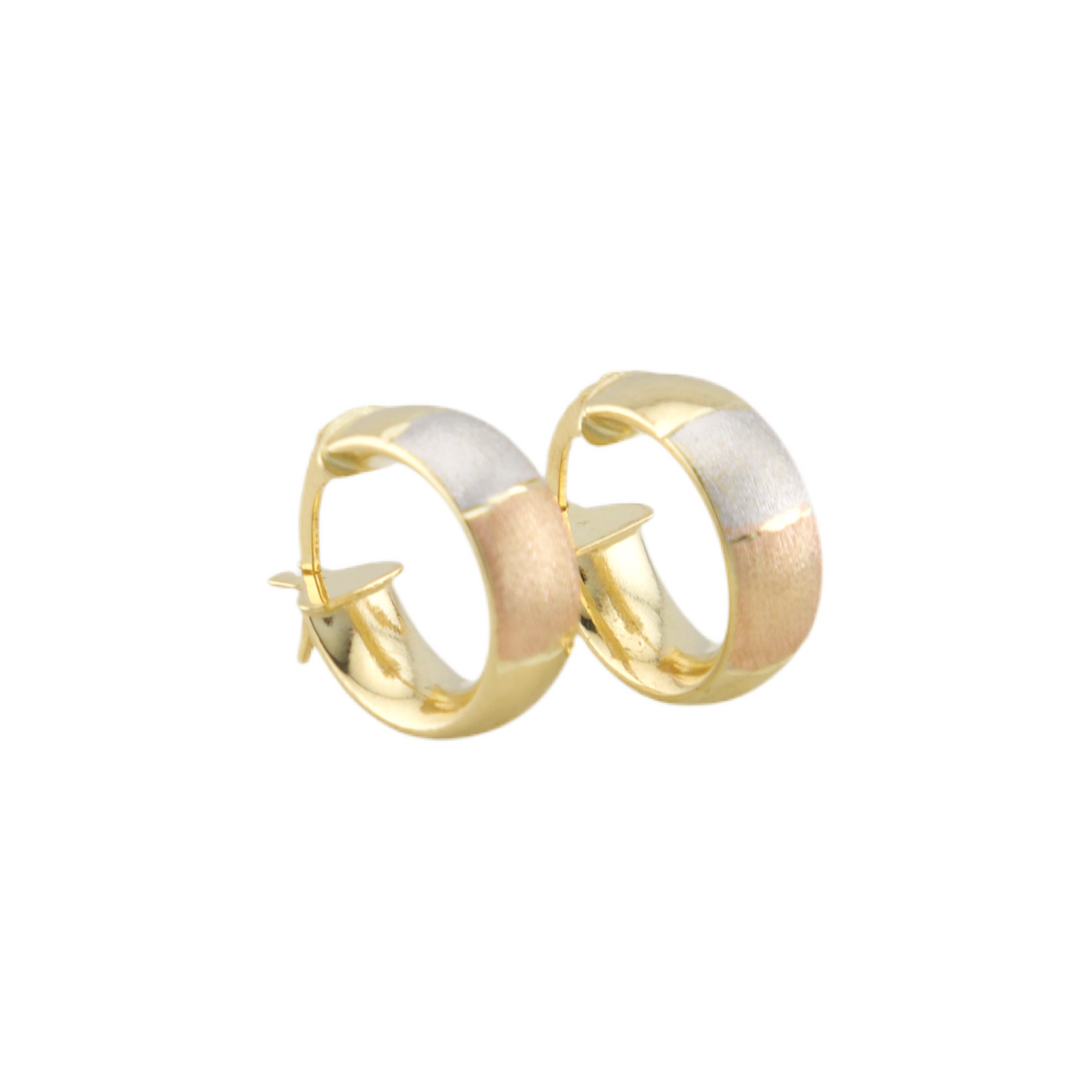 Three Colors Hoops Earrings