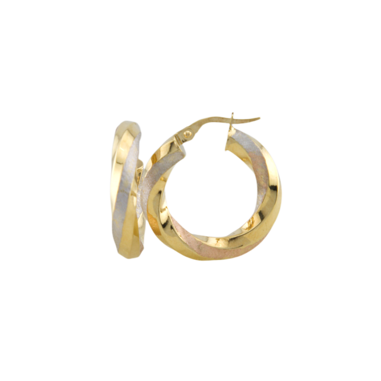 Three Colors Hoops Earrings