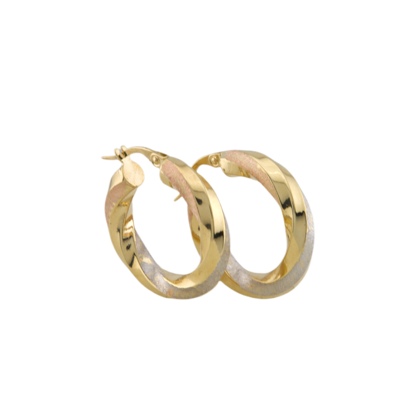 Three Colors Hoops Earrings