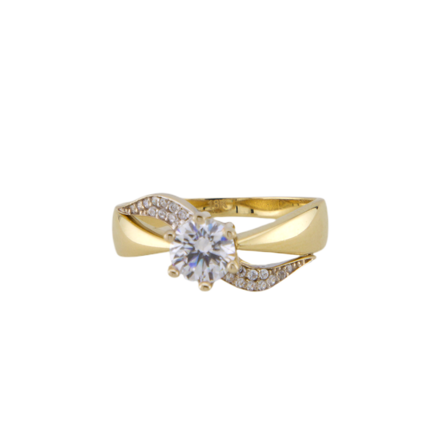 Solitaire With Zirconia Ring