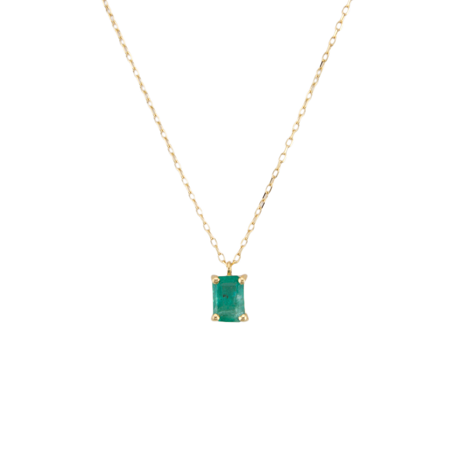 Genuine Emerald Stone Necklace