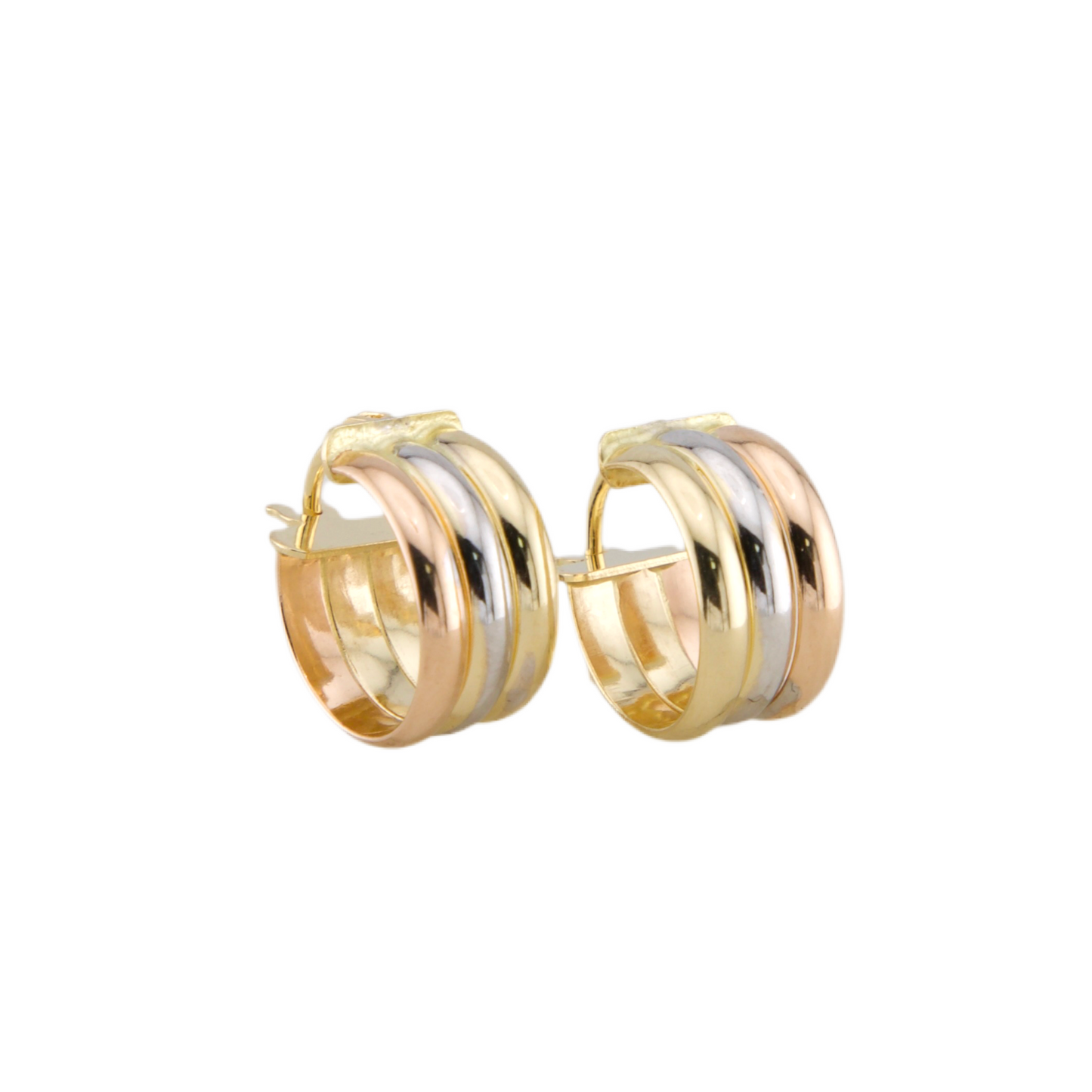 Three Colors Hoops Earrings