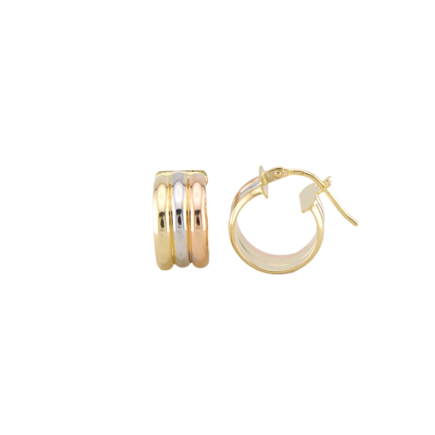 Three Colors Hoops Earrings