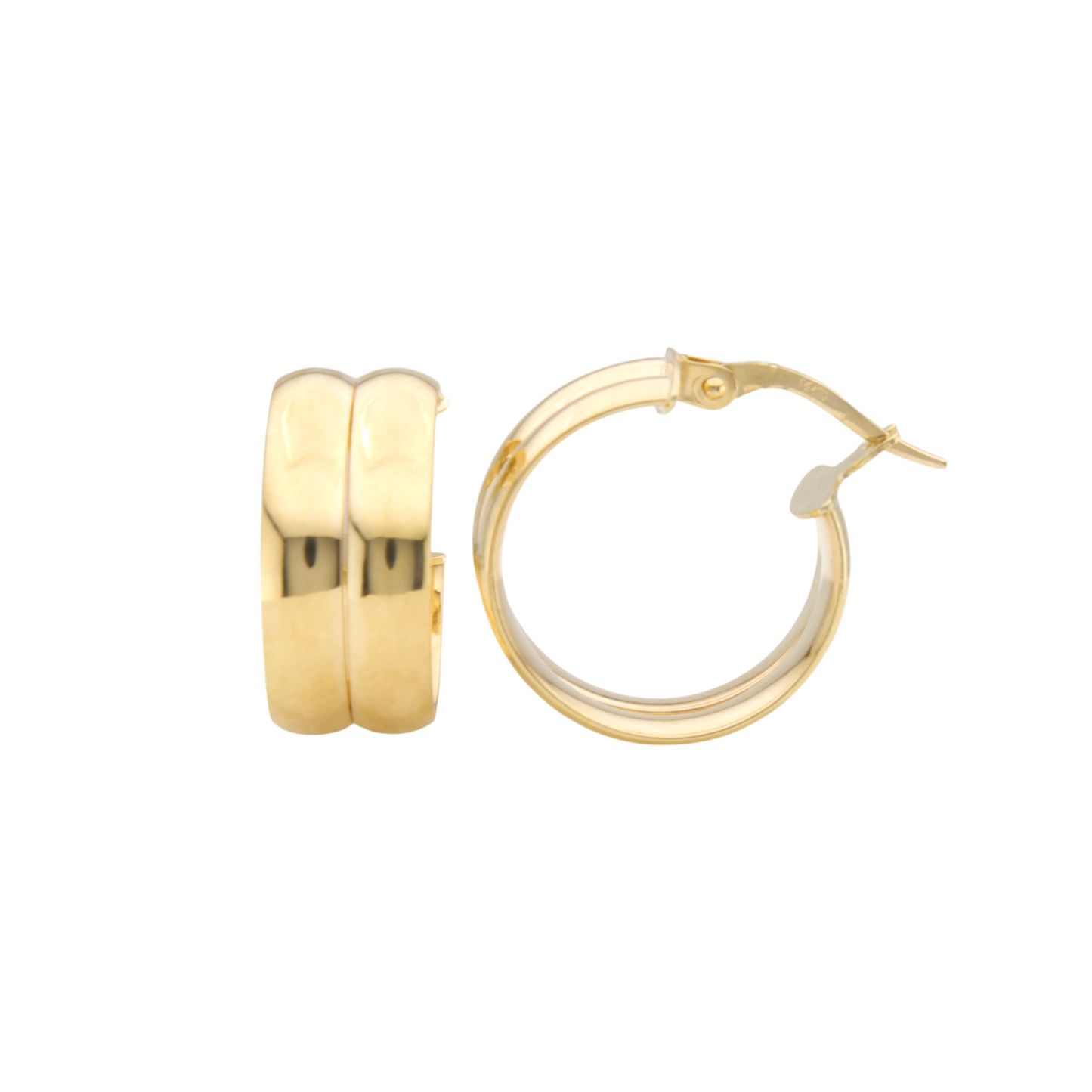 Two Lines Hoops Earrings