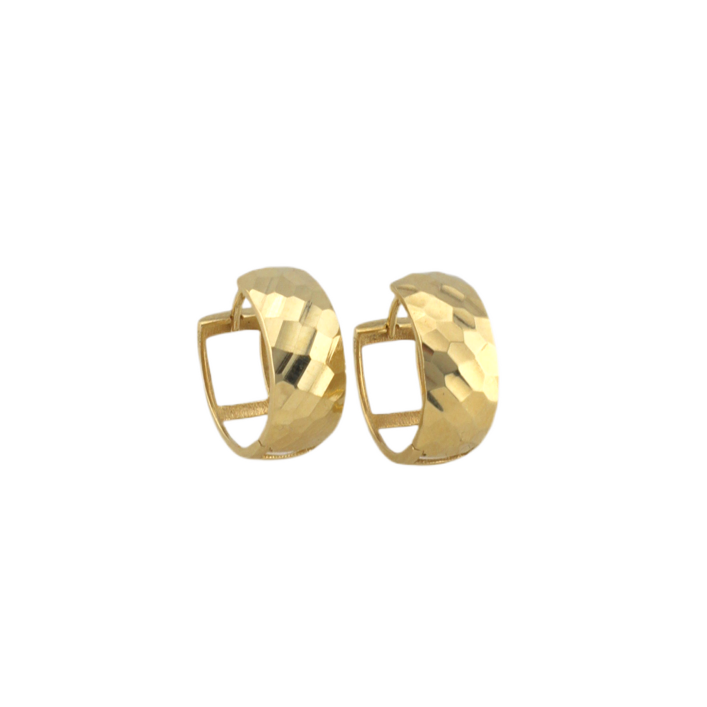Textured Hoops Earrings