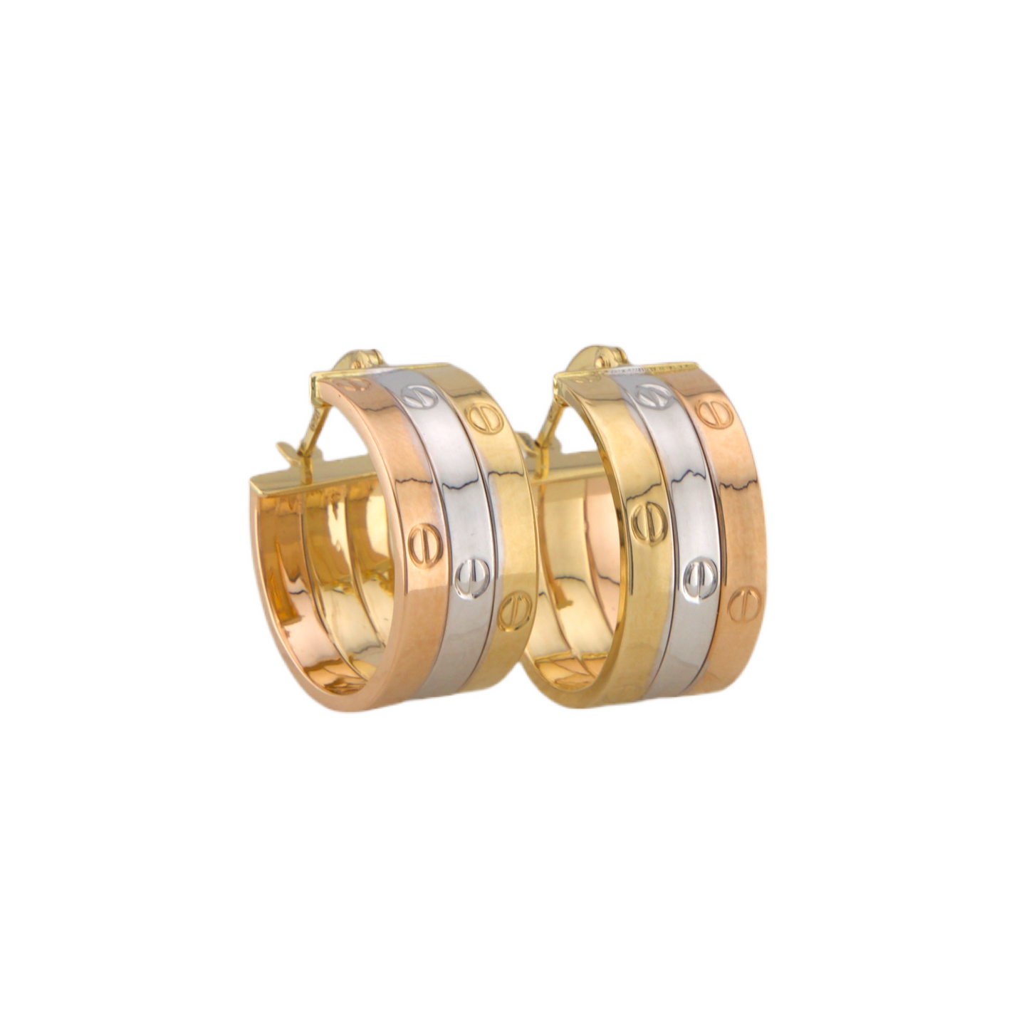 Three Colors Hoops Earrings
