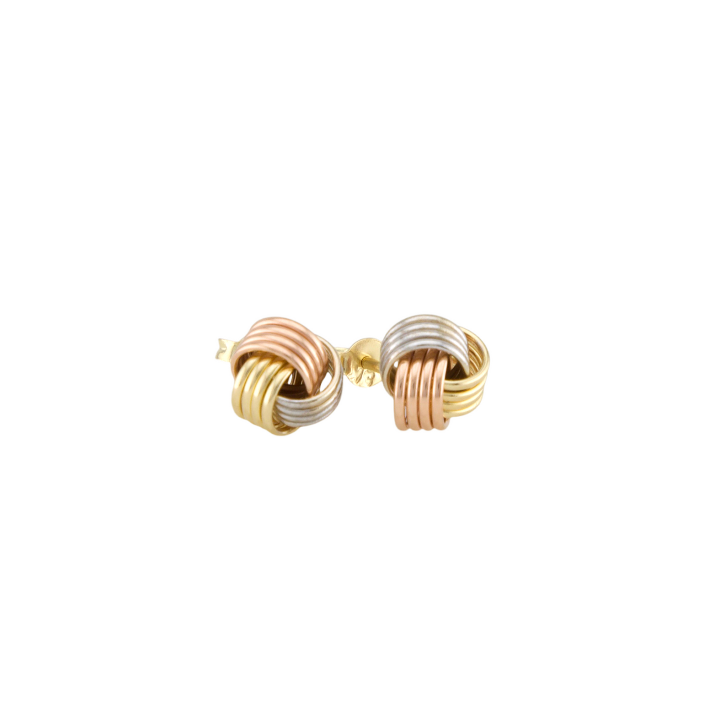 Three Colors Knot Stud Earrings
