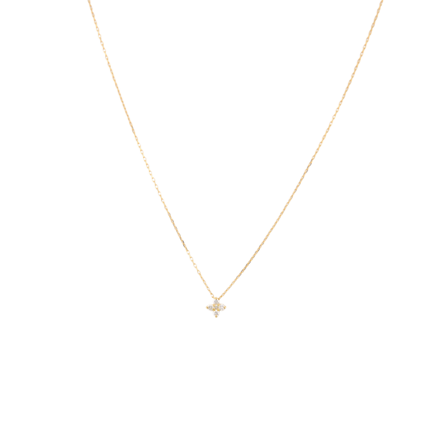 Diamond Flower Necklace