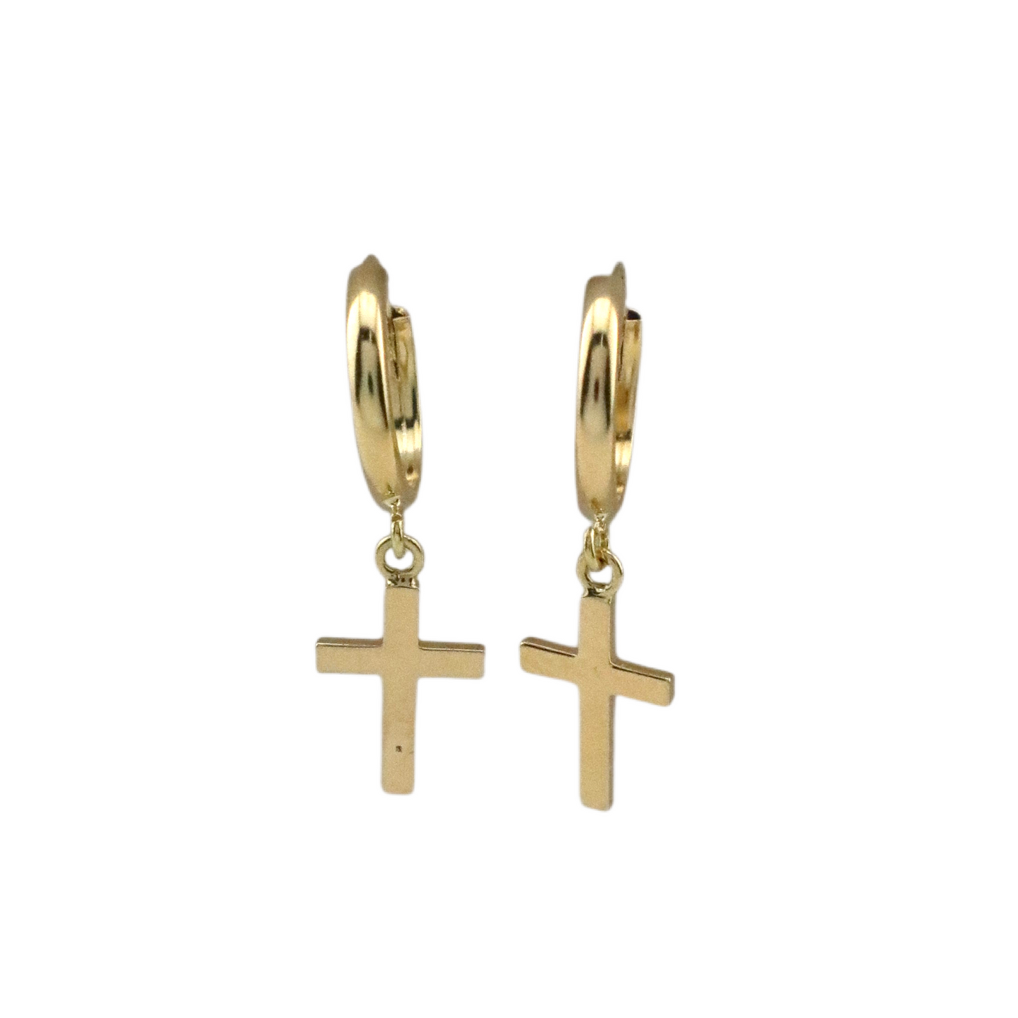Cross Huggies Earrings