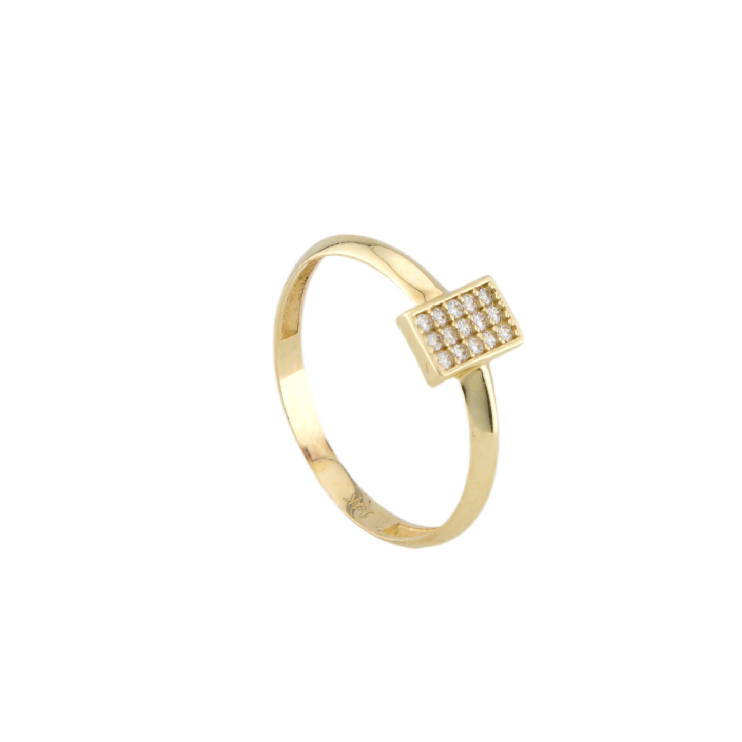 Zirconia Square Ring