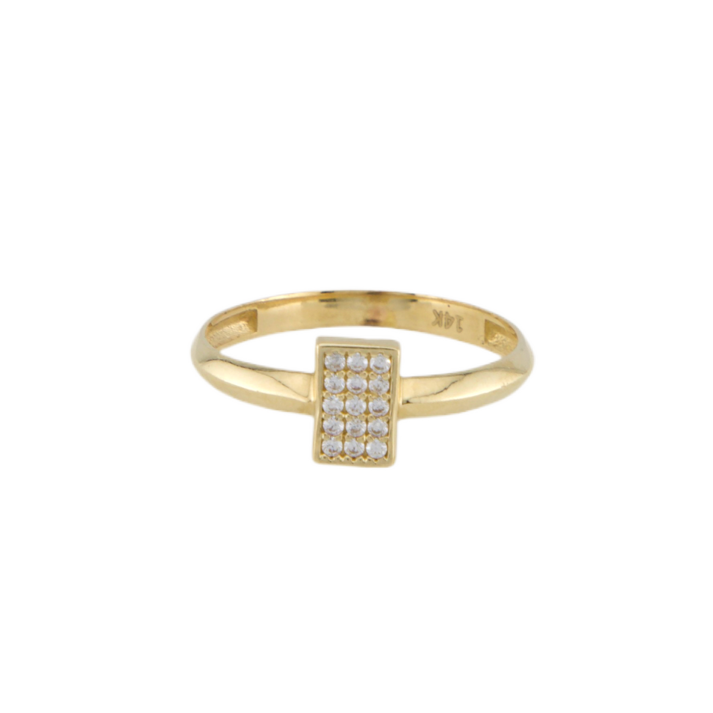 Zirconia Square Ring