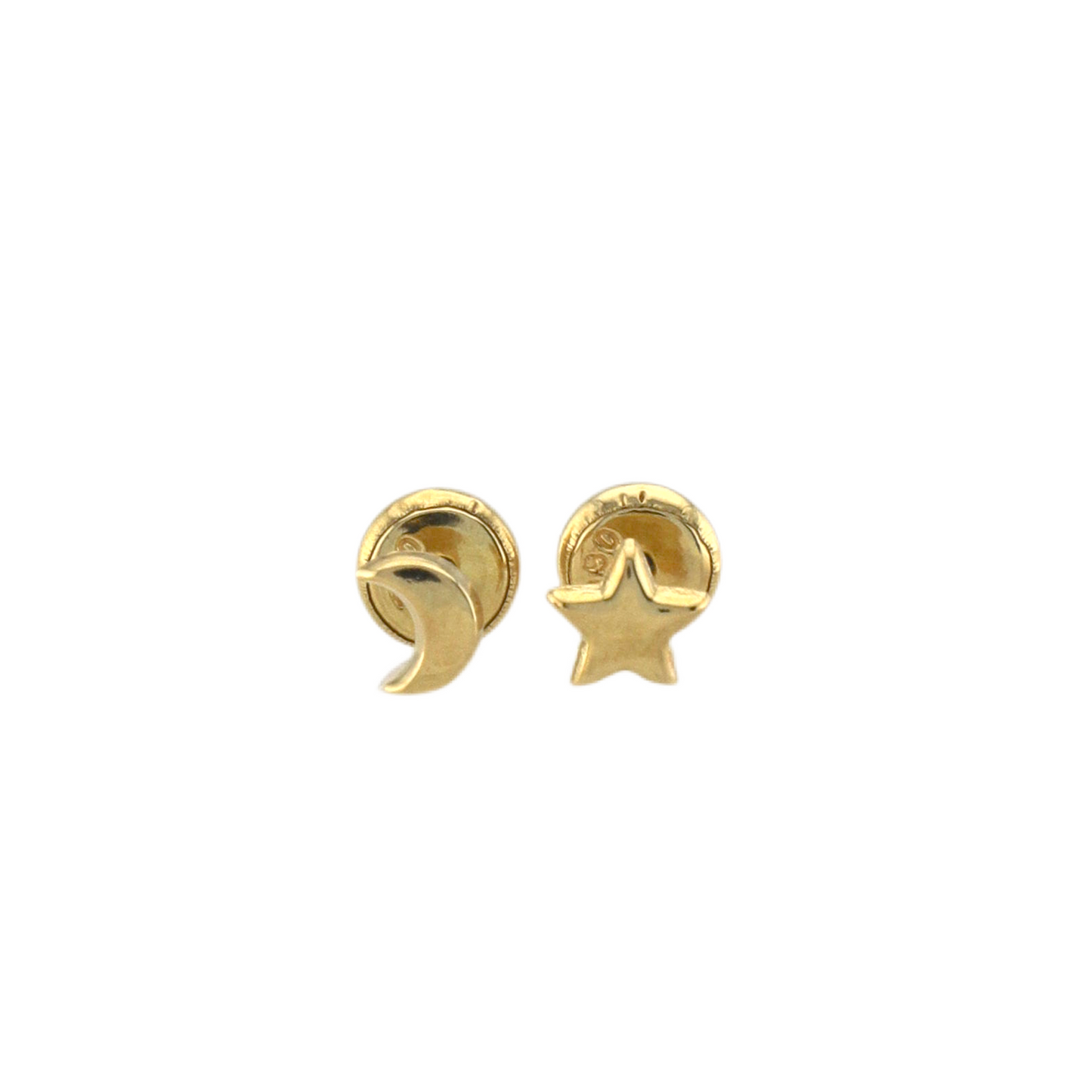 Star & Moon Stud Earrings