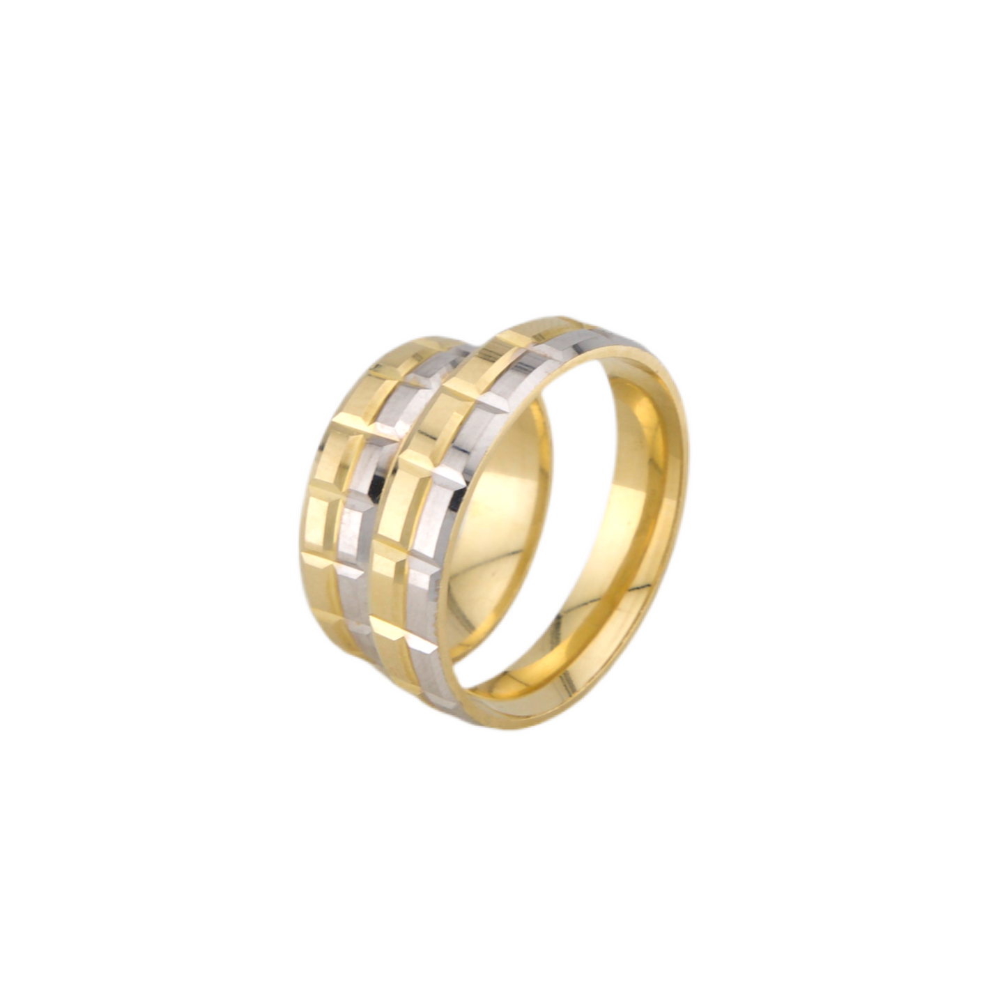 Set Bicolor Wedding Band